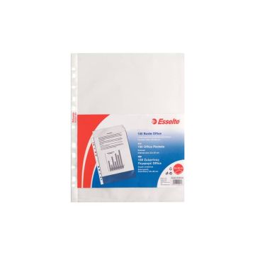 Buste a perforazione universale goffrate Esselte OFFICE PP antiriflesso 22x30 cm conf.100 - 391097100