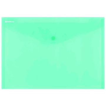 Buste con bottone in PPL ecologico Donau formato A4 verde - conf. da 12 pz - 8544001PL-06