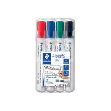 Marcatore per lavagne bianche Staedtler Lumocolor whiteboard marker 351 assortiti astuccio da 4 pezzi - 351 WP4