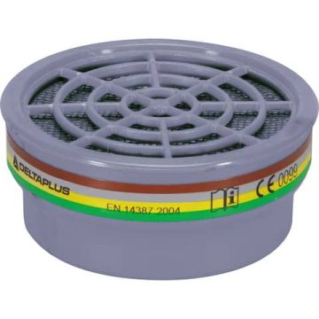 Kit di 2 filtri A1B1E1K1 per semi maschere M6200 e M6400 Jupiter grigio - M6000EABEK1
