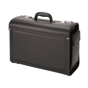Borsa pilota Alassio GENOVA in ecopelle 45,5x20x34 cm nero 45028