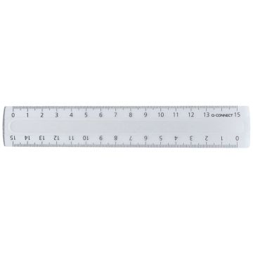 Righello Q-Connect trasparente 15 cm KF00583