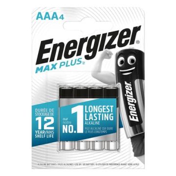 Batterie ENERGIZER Max Plus AAA conf. da 4 - E301321404