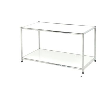 SERENA GROUP LIBRERIA 2 RIPIANI ACCIAIO/BIANCO 80x40cm - H40,5cm Easy System