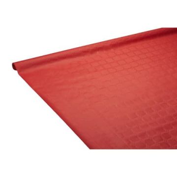 Tovaglia a rotolo Le Nappage 1,18x25 m in carta damascata rosso 9058