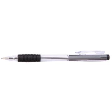 Penna a sfera a scatto ricaricabile Office Products punta 0,7 mm - nero conf. 50 pezzi - 17015611-05