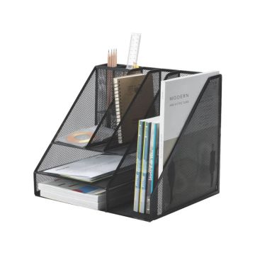 Portaoggetti Q-Connect 34,5x29x29,5 cm nero grande KF18473