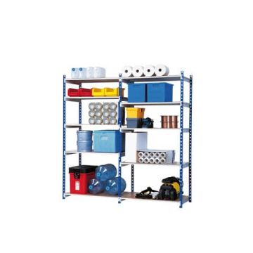 MODULO BASE per Scaffalatura metallica Paperflow Rang'Eco ad incastro 5 ripiani blu - K607130