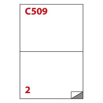 Etichette autoadesive Copiatabu A4 Super Permanente - 2 et/foglio - conf. 100 ff Markin 210x148 mm - X210C509SP