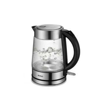 Bollitore in vetro Sogo 2200 W con autospegnimento 1,7 L - KET-SS-5797