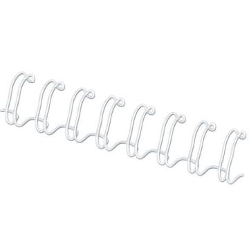 Dorsi metallici 10mm bianco pz.100 - 53262