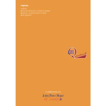 Quaderno rigatura universale Logos Quirebook 21x29,7 cm copertina arancione Inglese primario - rigatura RQ