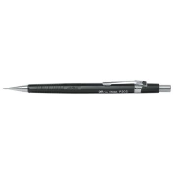 Portamine Pentel Sharp P200 fisso da 4 mm - mina 0,5 mm HB fusto nero P205-A
