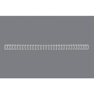 Spirali metalliche a 34 anelli GBC Wirebind 8mm A4 bianco RG810570