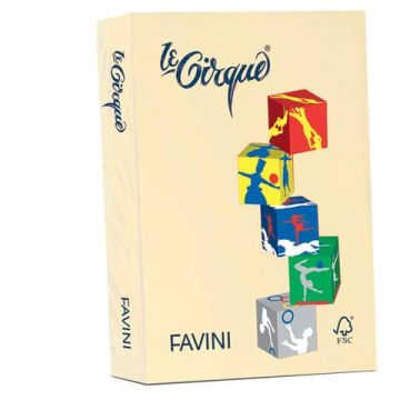 Carta colorata FAVINI LE CIRQUE per tutte le tecnologie di stampa 80 g/m² A4 giallo 100 500 fogli - A712504
