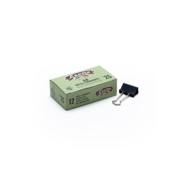 Molle fermacarte nere Leone Dell'Era 25 mm - scatola di cartone da 12 pezzi - MF25