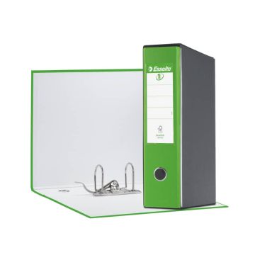 Registratore con custodia Esselte G55 Eurofile protocollo 29,5x35 cm - dorso 8 cm verde vivida - 390755940