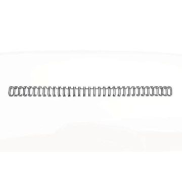 Spirali metalliche a 34 anelli GBC WireBind W18 12 mm a4 nero conf da 100 spirali - RG810810