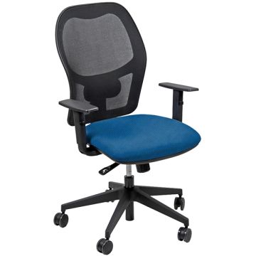 Seduta ergonomica Hubble - tessuto idrorepellente antimacchia - blu - Unisit