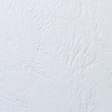 Copertine per rilegatura GBC Leathergrain in cartoncino goffrato a4 bianco conf da 100 copertine - CE040070