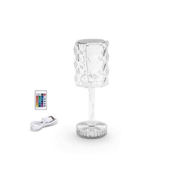Lampada da tavolo trasparente 1W Aigostar RGB 306854
