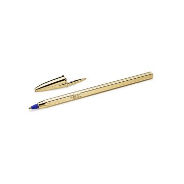 Penna a sfera BIC Cristal Shine Gold M 1 mm blu 9213401