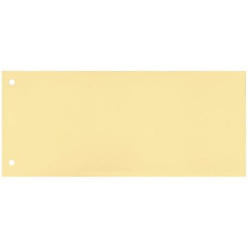 Separatore per archivio con due fori Q-Connect 24x10,5 cm 190 g/m² giallo conf. da 100 - KF00516