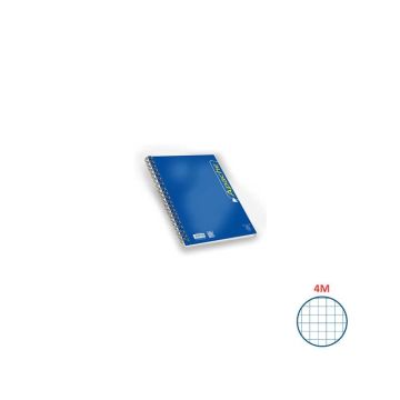 Blocco spiralato Pigna Apache quadretti 4M - A4 140 fogli assortiti - 02138064M