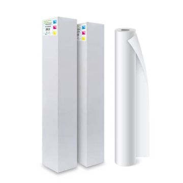 Rotoli carta plotter Rotolificio Pugliese pura cellulosa opaca Cristal 90 g/mq 61cm x 50m - conf. 4 pezzi - D61P49