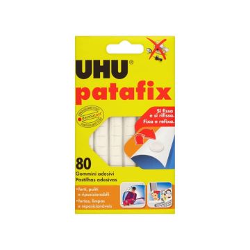 Gommini adesivi Uhu Patafix bianco Conf. 80 pezzi - D1620