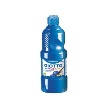 Tempera a base acrilica GIOTTO Acrylic Paint flacone 500 ml cyan 53371500