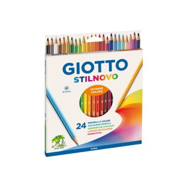 Matite colorate GIOTTO Stilnovo astuccio appendibile da 24 - 25660000