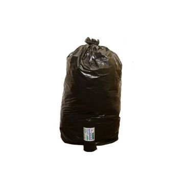 Sacchi immondizia TOPSAC in polietilene rigenerato capacità 97 l NERO rotolo da 10 pz. - 10271