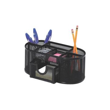 Portaoggetti Q-Connect 23,5x10x11,2 cm nero con cassetto KF18472