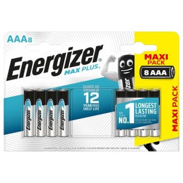 Batterie ENERGIZER Max Plus AAA conf. da 8 - E301322502