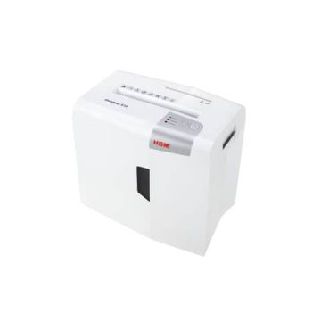 Distruggidocumenti HSM Shredstar S10 P-2 18 L - taglio a strisce 6 mm bianco/argento - 1042121
