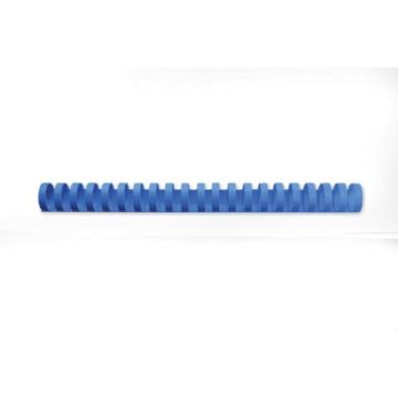 Dorsi plastici CombBind a 21 anelli - 25 mm A4 - fino a 225 fogli - conf da 50 dorsi GBC blu - 4028242