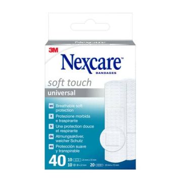 Cerotti Nexcare™ "Soft" assortiti 3 misure assortiti conf. 40 cerotti - N0540AS