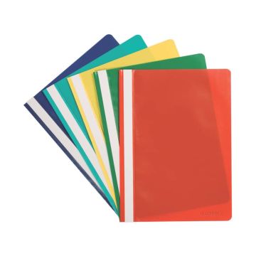 Cartellina ad aghi Q-Connect ppl ecologico A4 assortiti conf. da 5 - KF01464