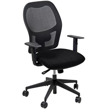 Seduta ergonomica Hubble - tessuto post consumo - nero - Unisit