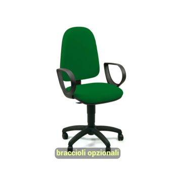 Sedia operativa girevole Unisit Jupiter JUSB/SB Eco smart - rivestimento Eco verde - JUSB/SB/EV
