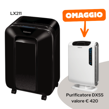 Distruggidocumenti LX211 a microframmento - Nero - 5050201