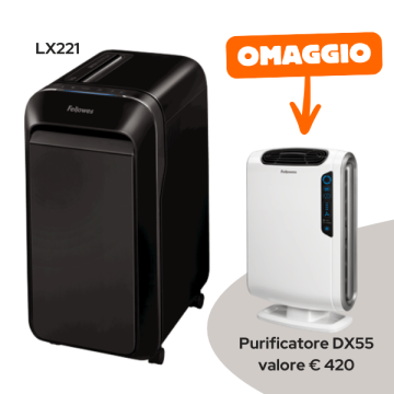 Distruggidocumenti LX221 a microframmento - Nero - 5050401