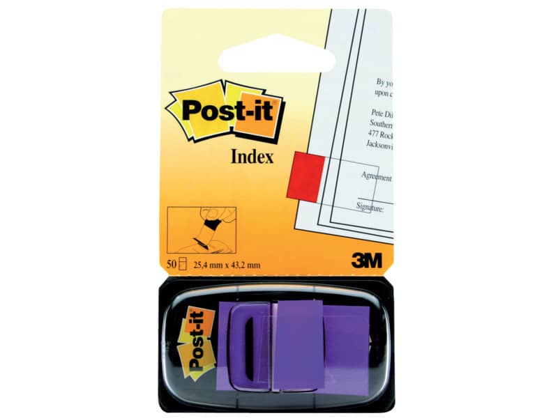 Segnapagina removibili Post-it Index Medium con dispenser blu brillante 50  segnapagina - 680-23 a soli 3.83 € su