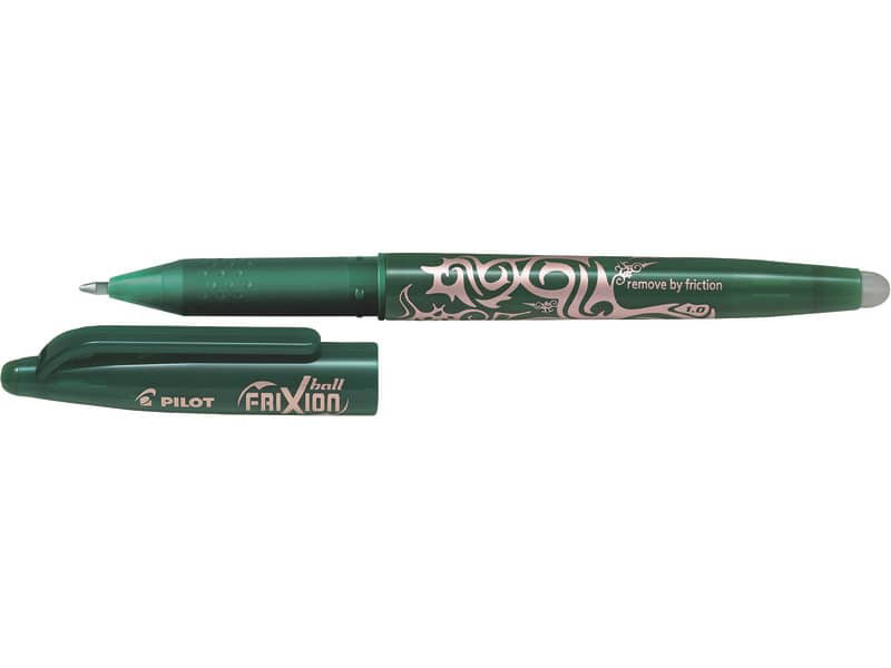Penna a sfera Sunlux cancellabile verde antiscivolo ricaricabile 0,7 mm 1  pz.