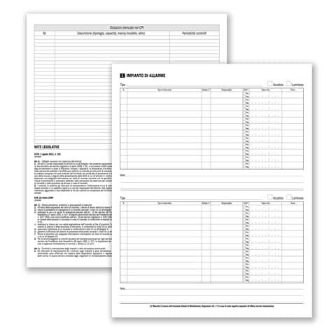 Registro Primanota cassa (entrate/uscite/partite fuori cassa) - 100 pagine  - 31x24,5 cm