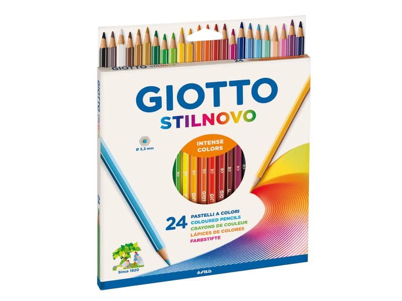 Matite colorate Giotto Stilnovo assortiti Astuccio da 18 - 27820000 a soli  9.72 € su